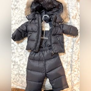 Moncler Infant 2 Piece Snowsuit 3/6 Months Navy